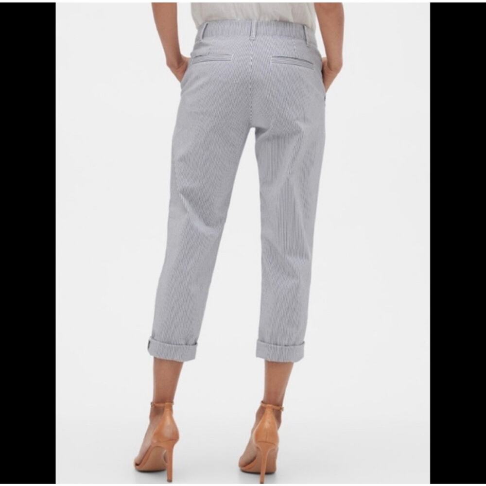 Gap Pinstripe Straight Leg Pant | Size 8 Coastal Aesthetic